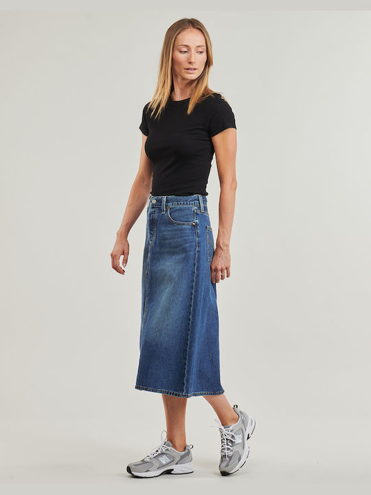 Levi's Mini Skirt in Blue color