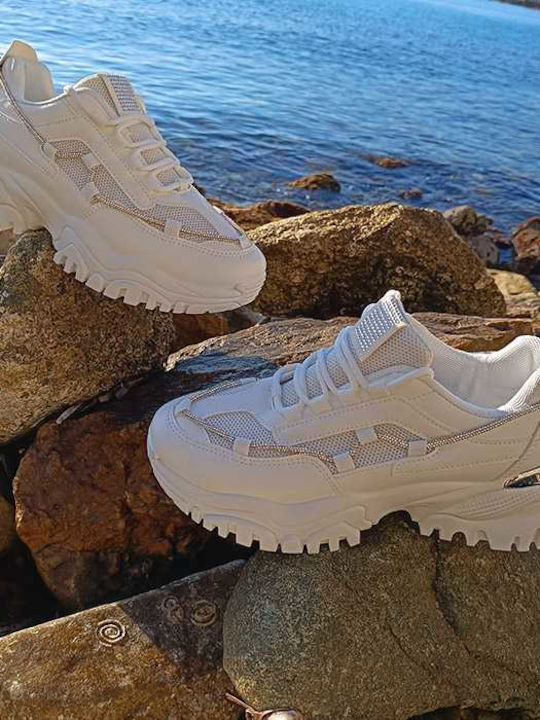 Famous Shoes Chunky Sneakers White