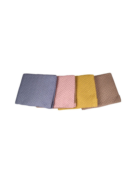 Sidirela Κουβερλί Μονό Microfiber Mustard 150x220cm