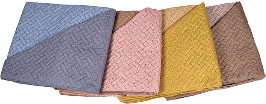 Sidirela Coverlet Queen Size Microfiber Mustard 220x230cm