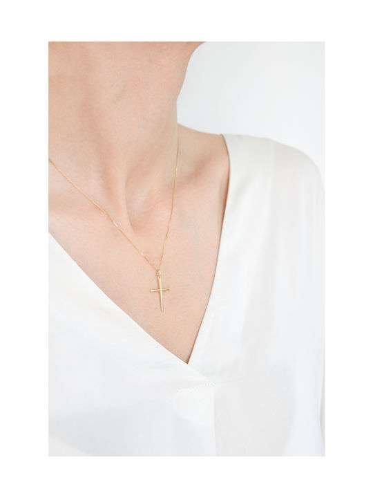 Kritsimis Gold Cross 14K with Chain