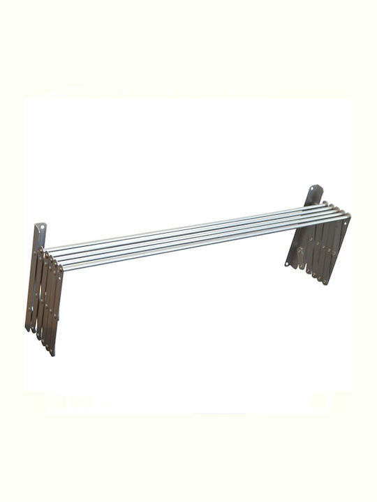 Ρούχων Aluminum Folding Wall Mounted Balcony Railings with Hanging Length 4m