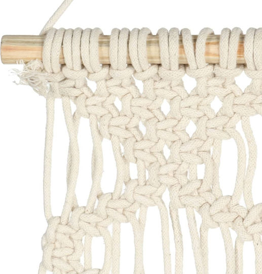 vidaXL Macrame Hängendes Wanddekoration Handgefertigt aus Stoff 80x40cm