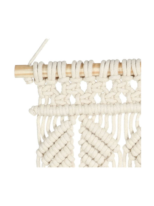 vidaXL Macrame Hängendes Wanddekoration Handgefertigt aus Stoff 80x40cm