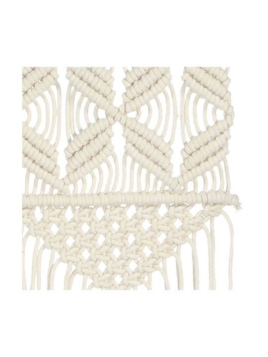 vidaXL Macrame Hängendes Wanddekoration Handgefertigt aus Stoff 80x40cm