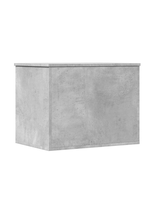 vidaXL Wooden Storage Box with Lid Gray 60x42x46cm 1pcs
