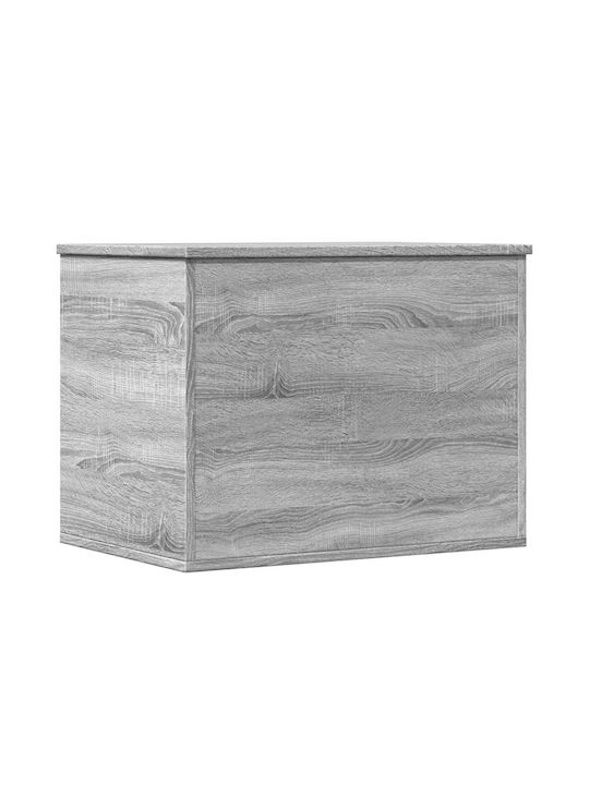 vidaXL sonoma Wooden Storage Box with Lid Gray 60x42x46cm 1pcs
