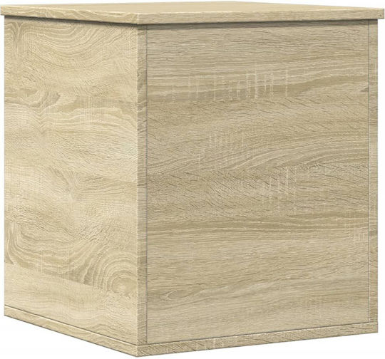 vidaXL Sonoma Wooden Storage Box with Lid Brown 40x42x46cm 1pcs