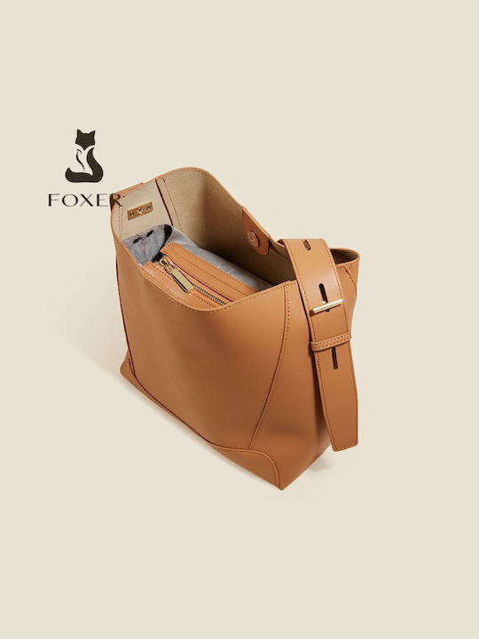 Geantă de cumpărături pe umăr Foxer 9136015f Tan