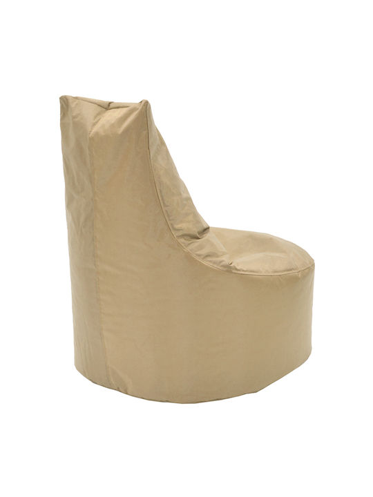 Waterproof Bean Bag Chair Poof Norm Mocha 65x65x80cm