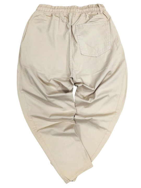 Gang Clothing Men's Trousers in Loose Fit Beige