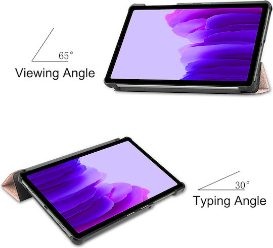 Sonique Flip Cover Ανθεκτική Ροζ Χρυσή (Samsung Galaxy TAB A7 LITE 8.7" T220/T225)