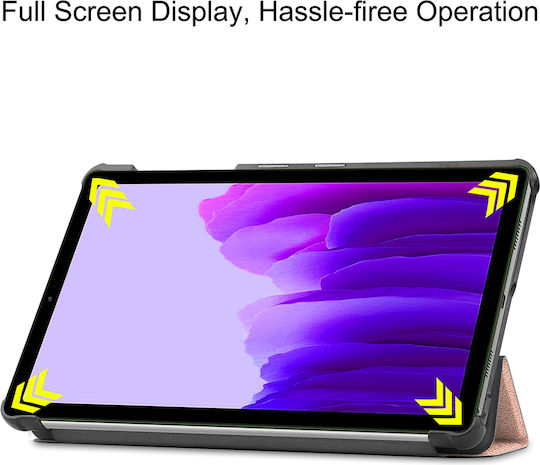 Sonique Flip Cover Ανθεκτική Ροζ Χρυσή (Samsung Galaxy TAB A7 LITE 8.7" T220/T225)