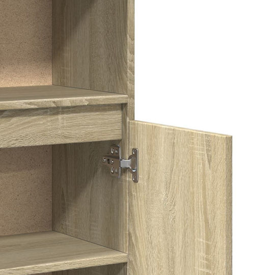 vidaXL Wood Bathroom Cabinet L30xW30xH100cm Sonoma