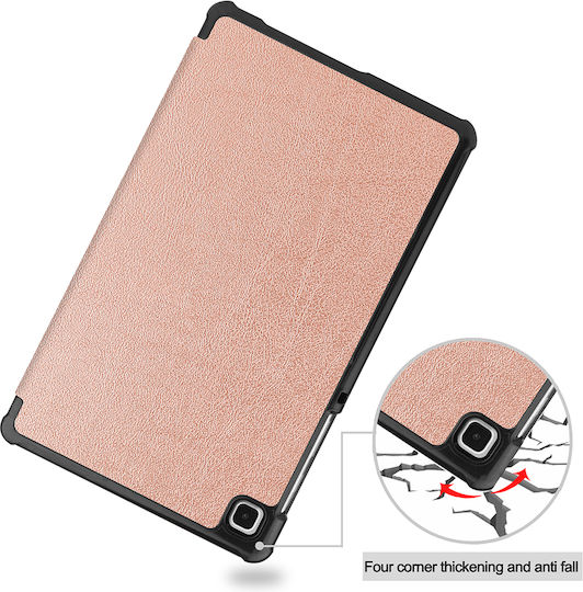 Sonique Flip Cover Ανθεκτική Ροζ Χρυσή (Samsung Galaxy TAB A7 LITE 8.7" T220/T225)