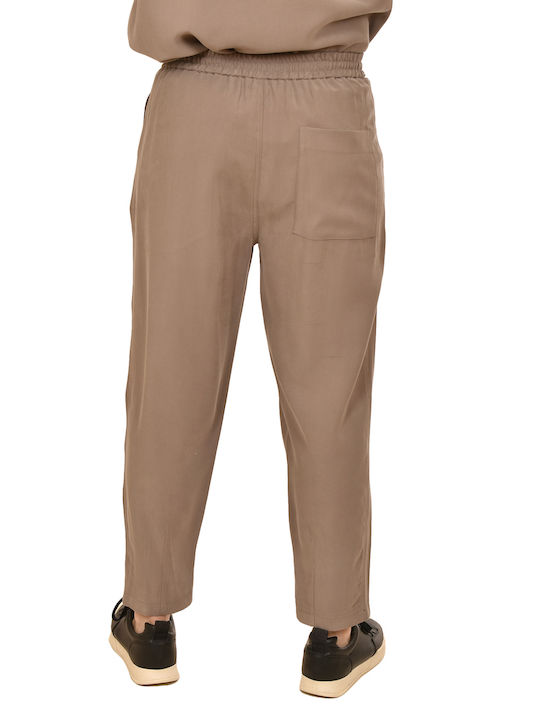 Παντελόνι σε Relaxed Εφαρμογή Light Taupe