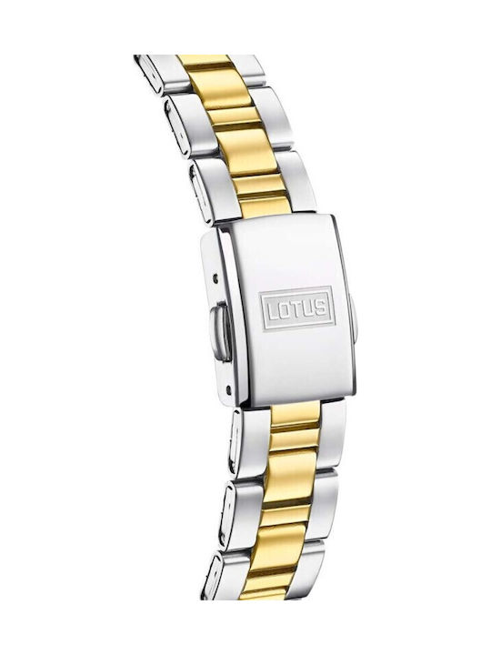 Lotus Watches Ρολόι Μπαταρίας με Μεταλλικό Μπρασελέ Lotus Watches Ρολόι Μπαταρίας με Μεταλλικό Μπρασελέ