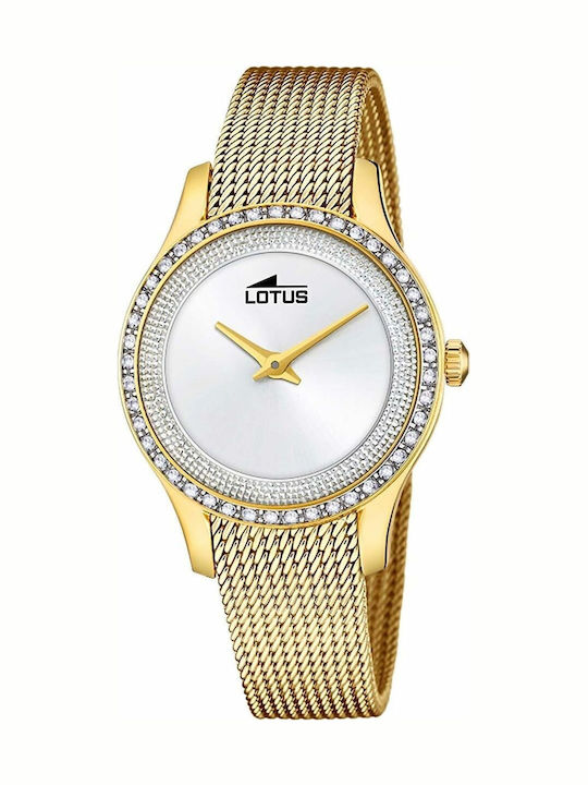 Damen Uhr mit Gold Metallarmband