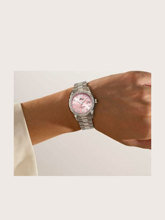 Lotus Watches Damen Uhr mit Silber Metallarmband
