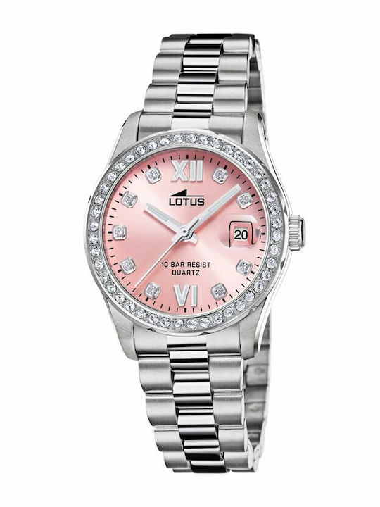 Lotus Watches Damen Uhr mit Silber Metallarmband
