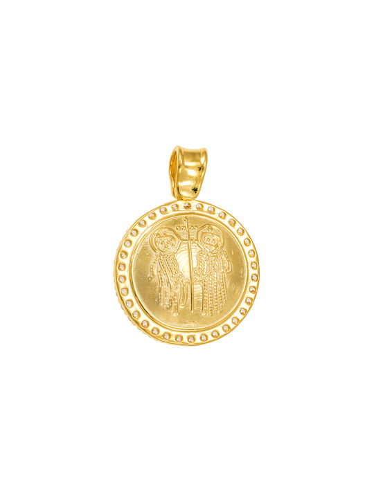 Kritsimis Pendant Kids Talisman with Chain Constantine from Gold 9K 32YK4600-2730