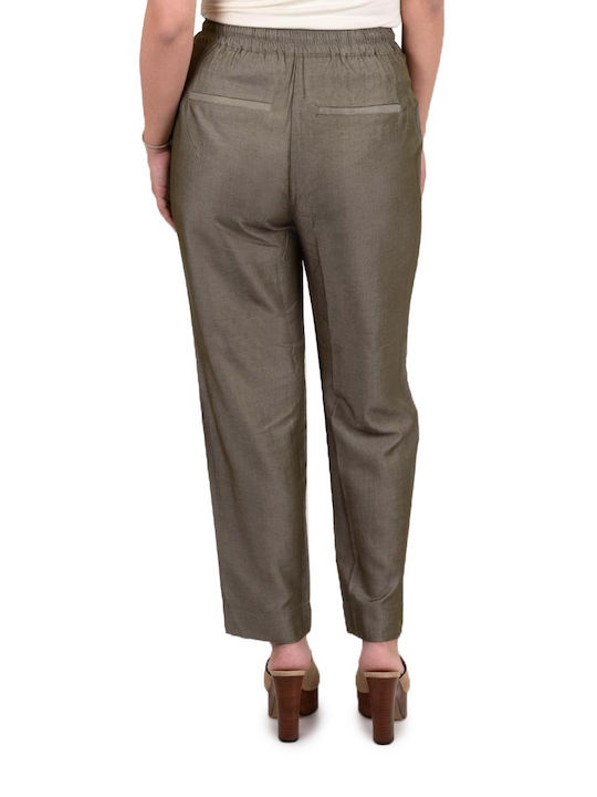 Costa mani Women's Fabric Trousers Army