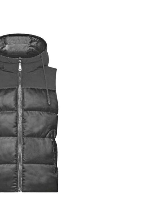 New Brams Ärmellos Herren Jacke Lässig Schwarz