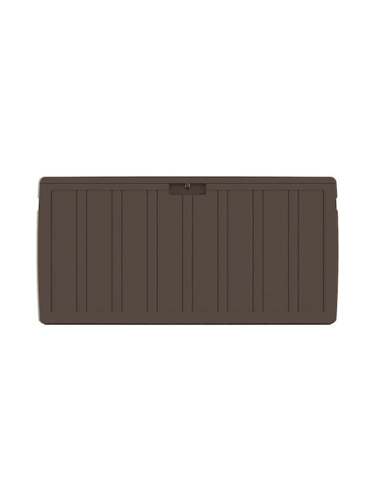vidaXL Outdoor Storage Box 270lt Brown L117xW45.5xH57.5cm