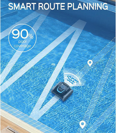 Wybot S1 Wireless Аσύρμαен Робот За Басейн 80W Дъно Стени Водолиния