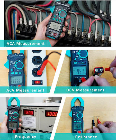 Proskit Clamp Meter Digital 600A AC True RMS with Test Leads MT-3202