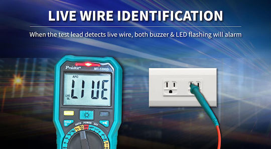 Proskit Digital Multimeter True RMS with Buzzer with AC / DC / Capacitance Measurement MT-1280D