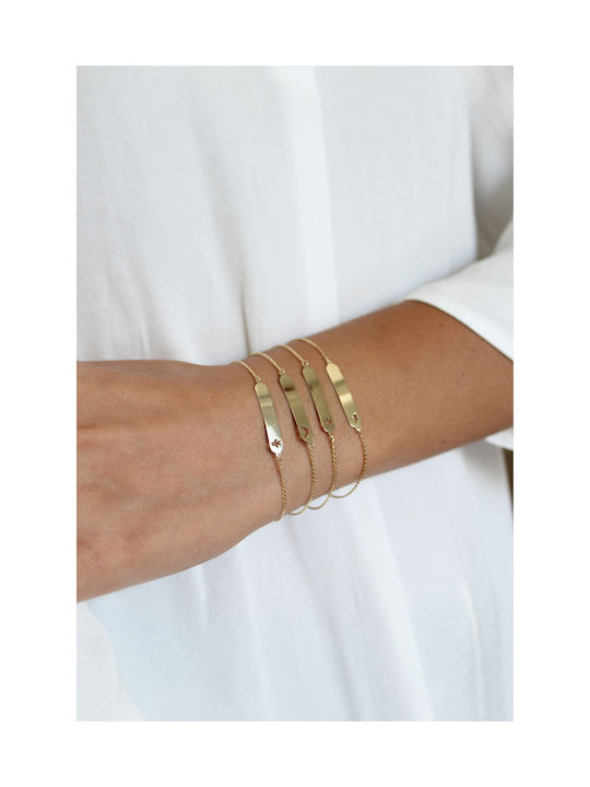 Kritsimis Kids Bracelet from Gold 14K with Heart