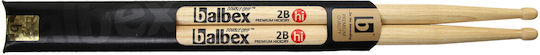 Balbex Hickory Drumsticks Schlagzeug 2B