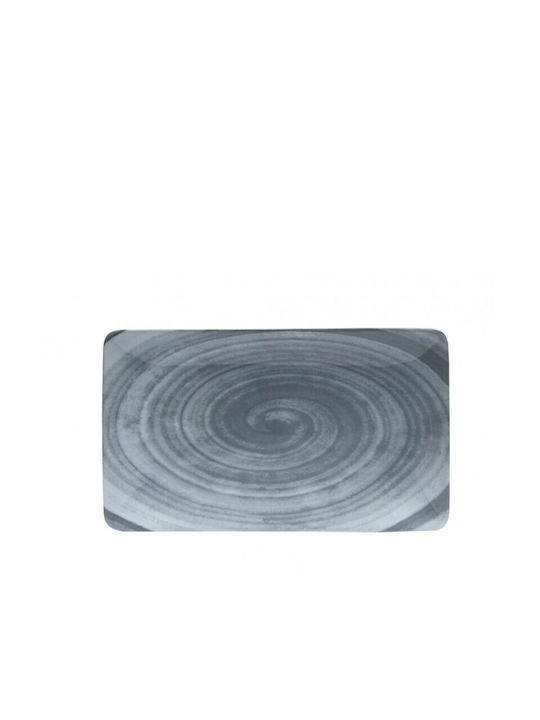 Bormioli Rocco Serving Platter Rectangular made of Porcelain Gray 31x21cm