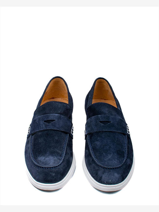 Vice 47407 Δερμάτινα Ανδρικά Loafers σε Μπλε Χρώμα