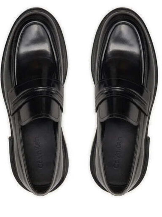 Men's Leather Moccasins Black