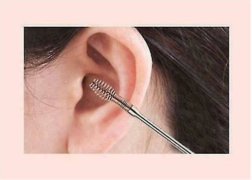 2x Metal Ear Cleaning Care Hygiene Tool Set Reusable Steel Spring Professional 8.5 Cm Original Deals