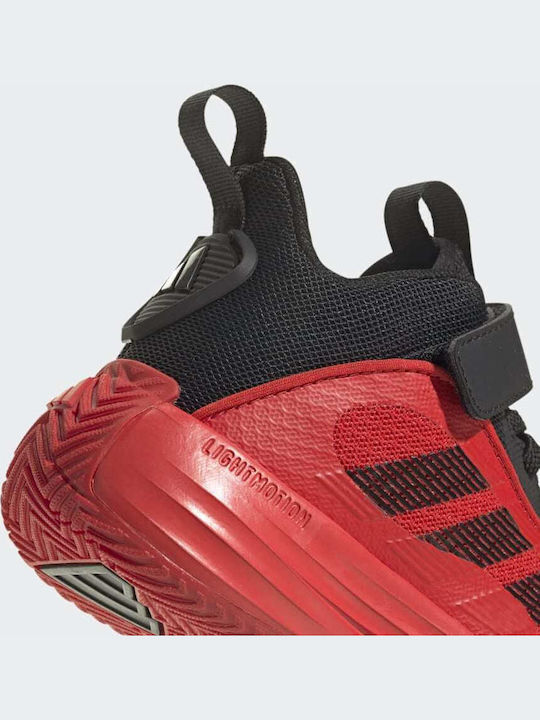 Ownthegame Ownthegame 3.0 Kids Sports Shoes Basketball with Hoop & Loop Closure Red
