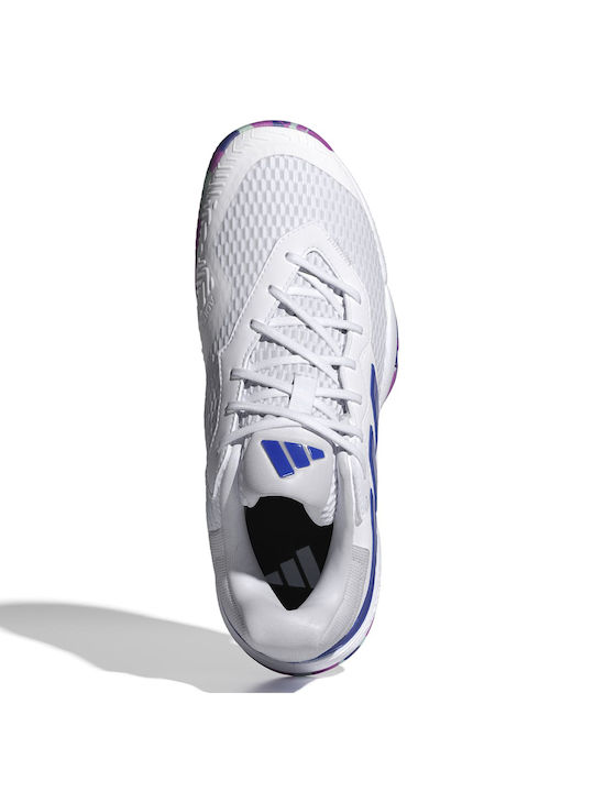 Adidas Αθλητικά Παιδικά Παπούτσια Τέννις Barricade Λευκά