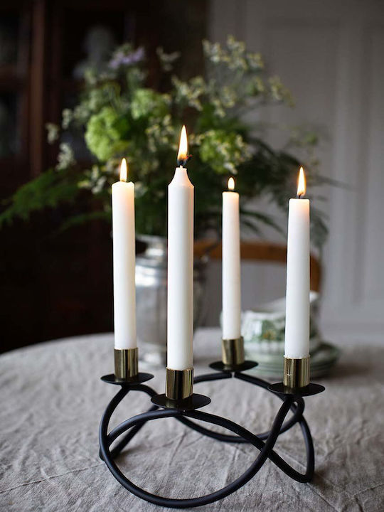 Dorre Candle Holder Metal 23x13cm 1pcs