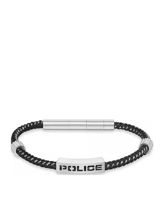 Police Herren Leder Armband
