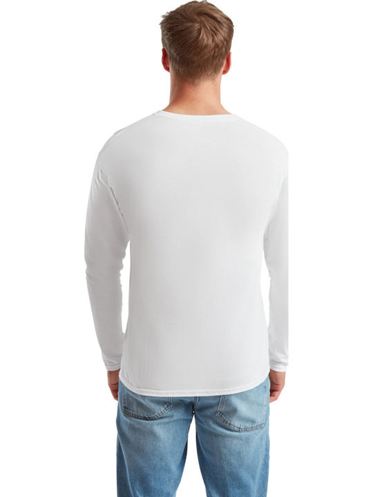 Fruit of the Loom Iconic 150 Men's Long Sleeve Promotional Blouse White