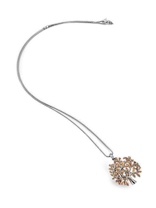 Hot Diamonds Necklace from Gold Plated Silver with Diamond