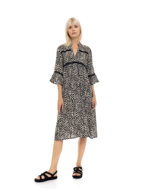 Pink Label Women's Maxi Dress Beachwear Havana
