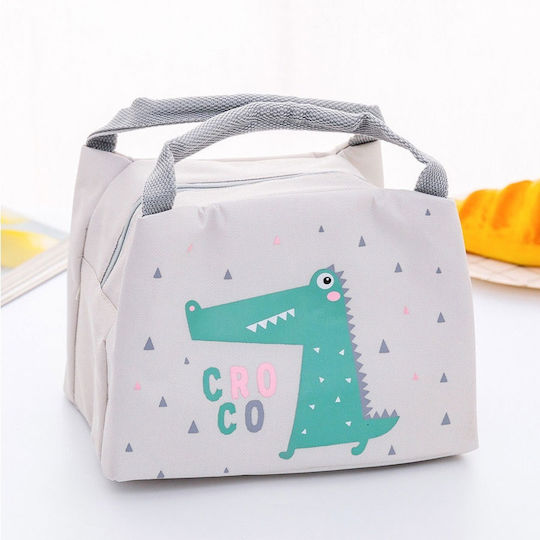 Geantă Termică pentru Mâncare Zola 21x14x15 Cm Model Vulpe Gri