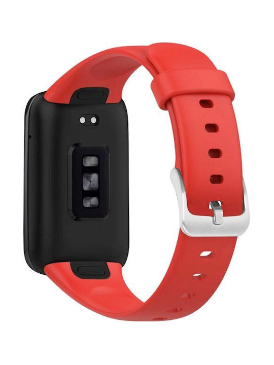 Fixed Silicone Strap Pro Xiaomi Mi Smart Band 7 Pro Červený