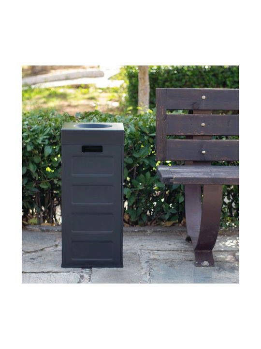 Viomes Capacity Waste Bin Waste Plastic Black 70lt 1pcs