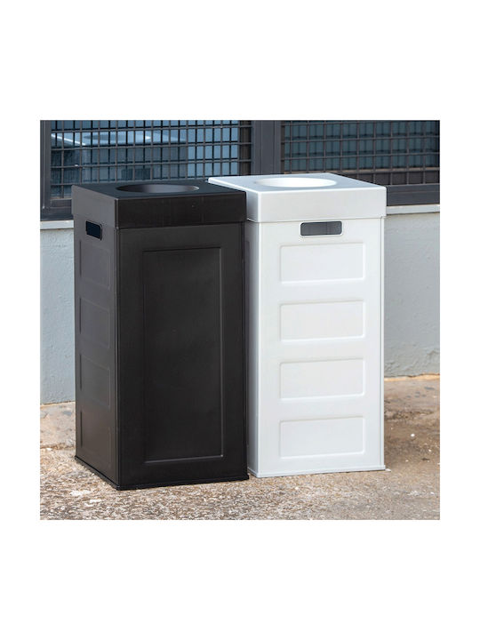 Viomes Capacity Waste Bin Waste Plastic Black 70lt 1pcs