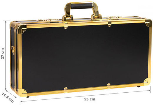 Activeshop Metallic Cosmetic Case Gold