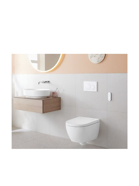 Geberit Aquaclean Λεκάνη Κρεμαστή Rimless με Κάλυμμα Soft Close και Μπιντέ Λευκή